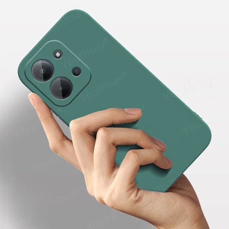 Luxury Soft Liquid Silicone Phone Case with Original TPU Back