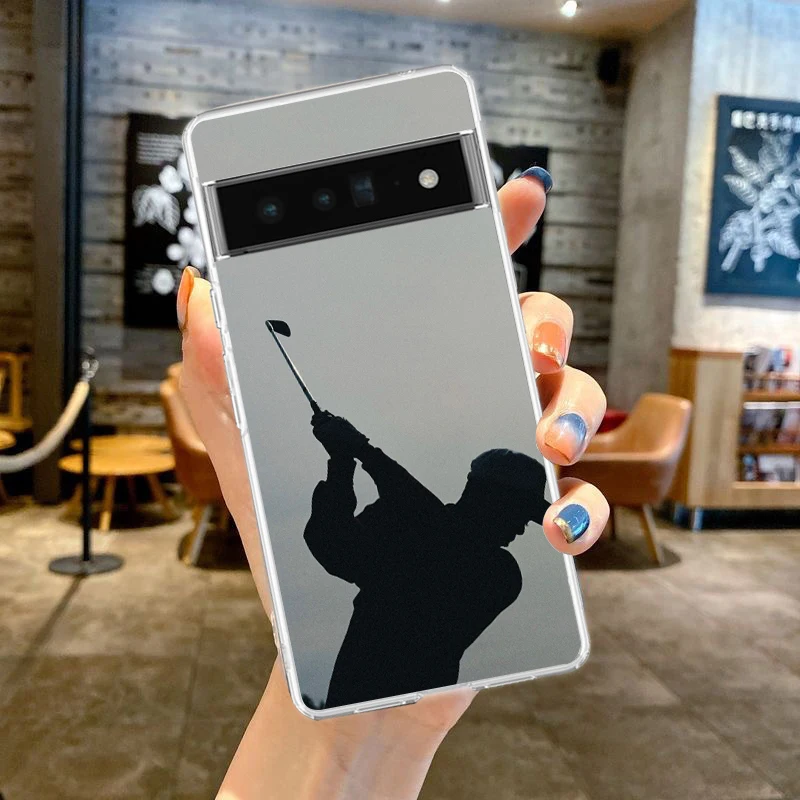Modern Golf Clear Phone Case - Soft TPU Cover