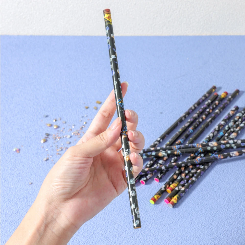 1/5/10Pcs Professional Wax Nail Dotting Pen Neon Rose red & Yellow  Picking Rhinestones Pen 22.7*0.75cm Pick Up Point Drill Pen 5