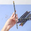1/5/10Pcs Professional Wax Nail Dotting Pen Neon Rose red & Yellow  Picking Rhinestones Pen 22.7*0.75cm Pick Up Point Drill Pen 5