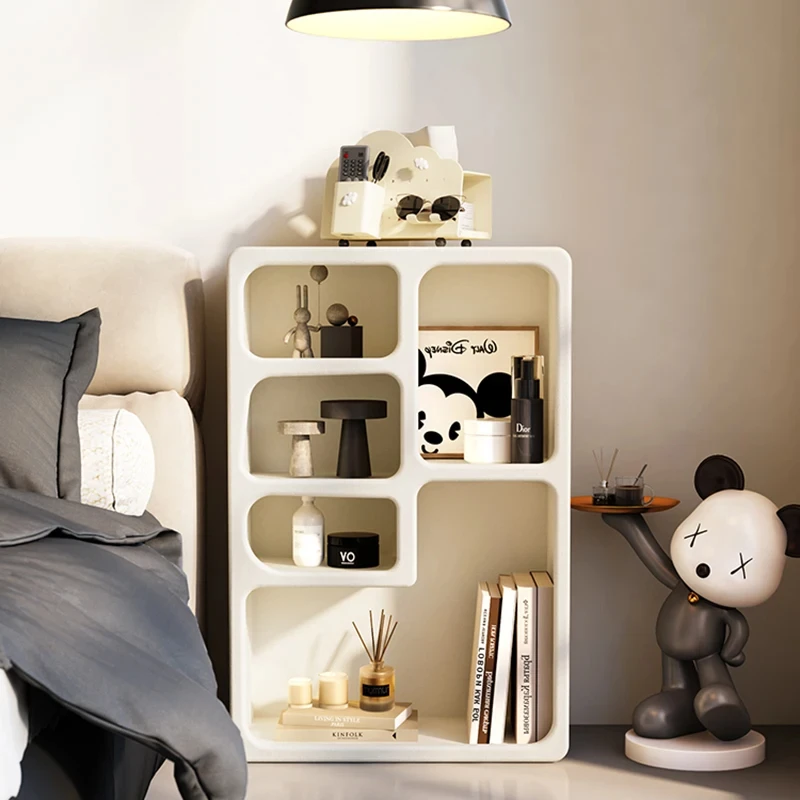 Portable Japanese Style Bedside Table Plastic Storage Modern Nightstand White Dresser Sideboard Cabinet Penteadeira Decoration