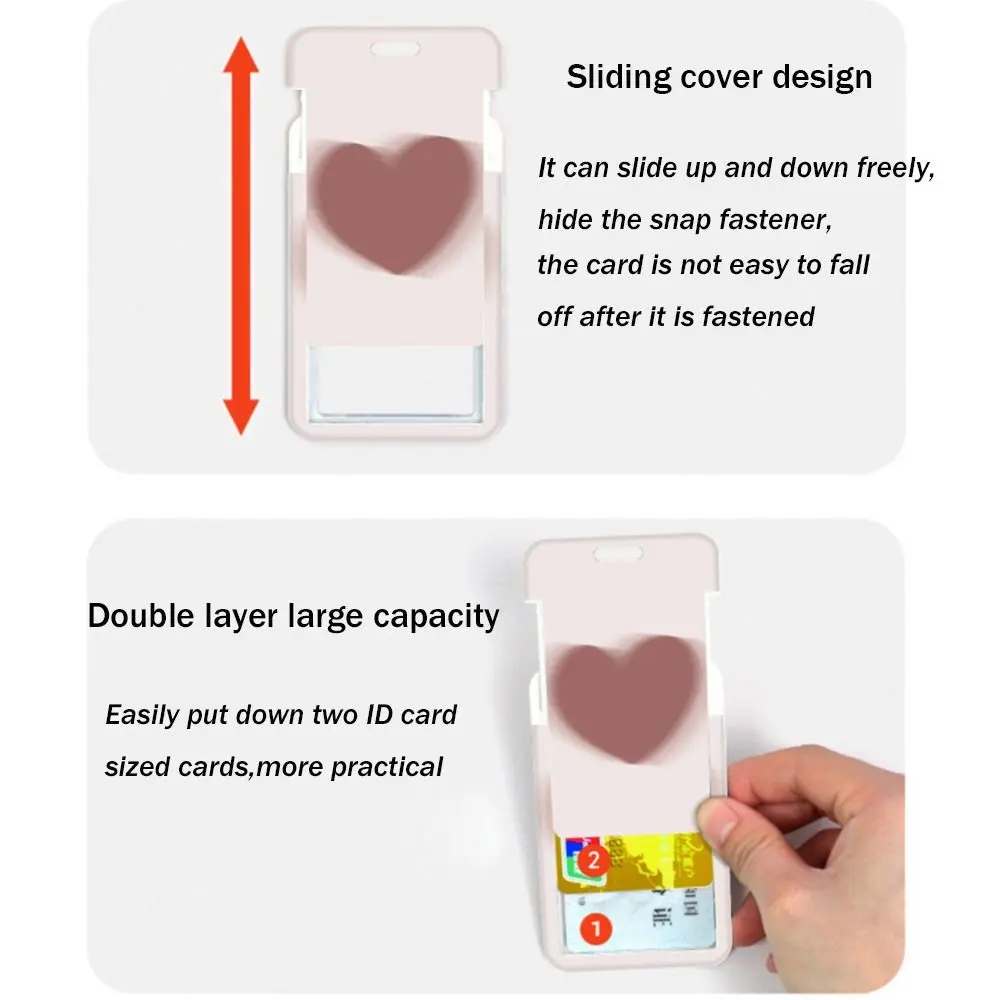 Cartoon Cute Bus Card Cover Case Key Chain Business Card Holder Credit Holders Bank ID Holders Student Supplies