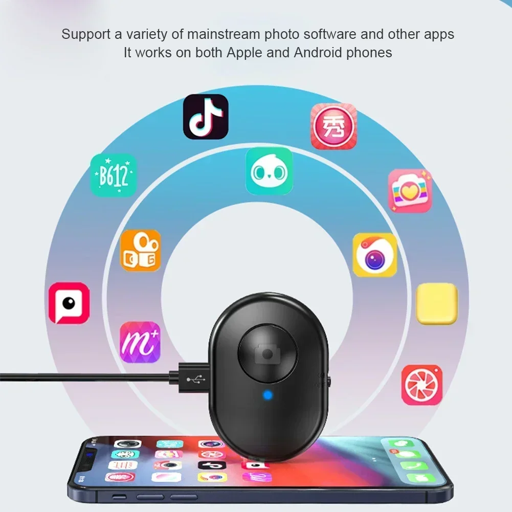 Bluetooth Fingertip Video Controller Short Video Page Flipping Device Mobile Phone Wireless Ring Remote Control Camera