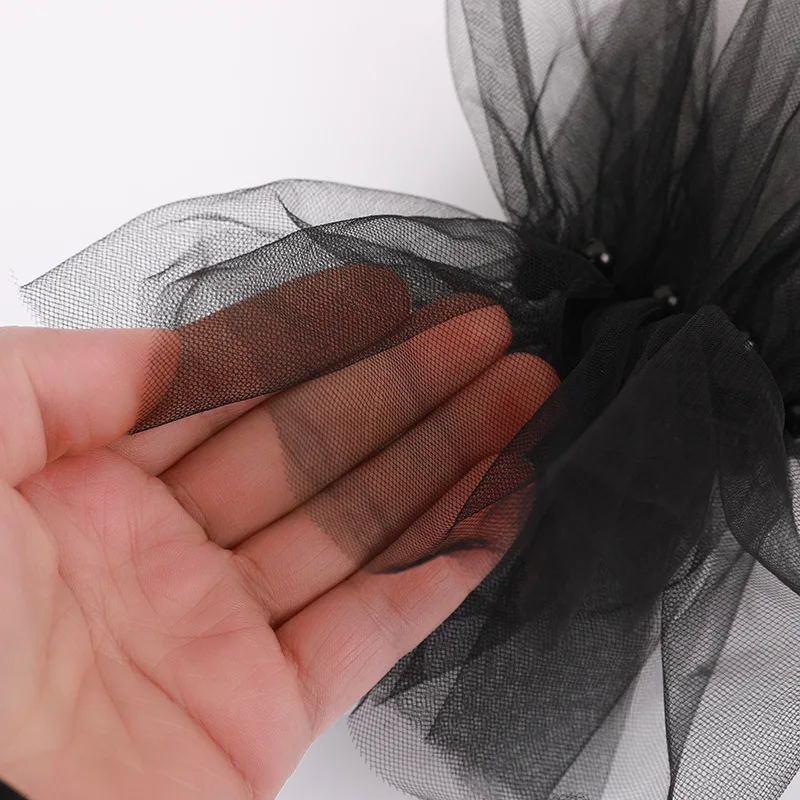 Women Short Tulle Gloves Sexy Lace Mittens Tulle Fingerless Gloves Lady Driving Glove Transparent Mittens Wedding Bridal Gloves