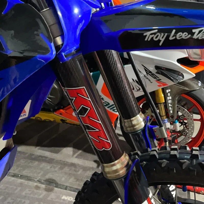 1 Pair PVC Reflective Motorcycle Stickers KYB Fork Shock Absorber