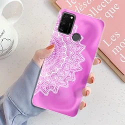 Chic Girl Marble Silicone Clear Phone Case for Honor 9A - Protective and Stylish Cover (TM2051)