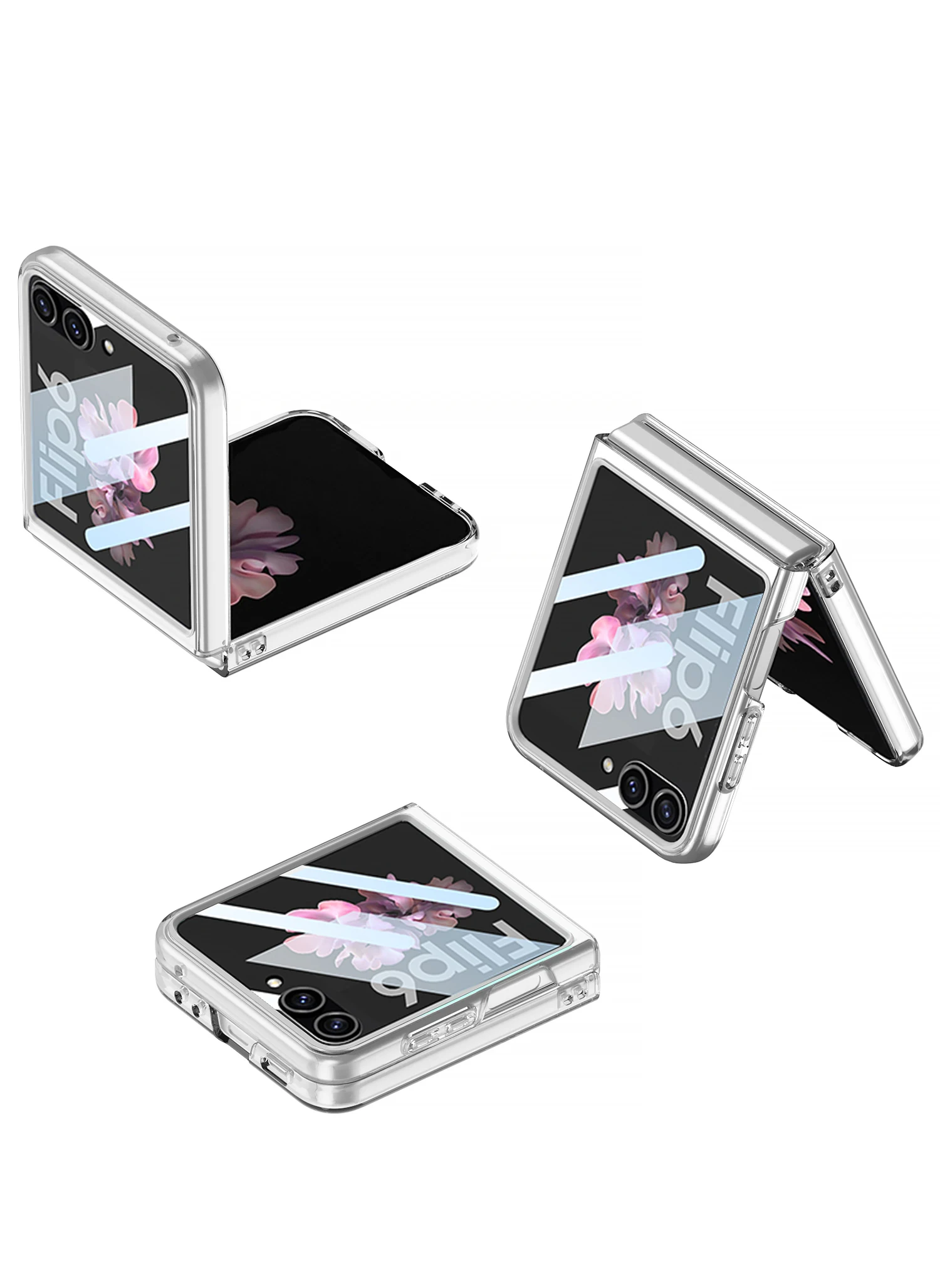Transparent Outer Screen Glass Case for Samsung Galaxy Z Flip 7 Ultra-thin Plast