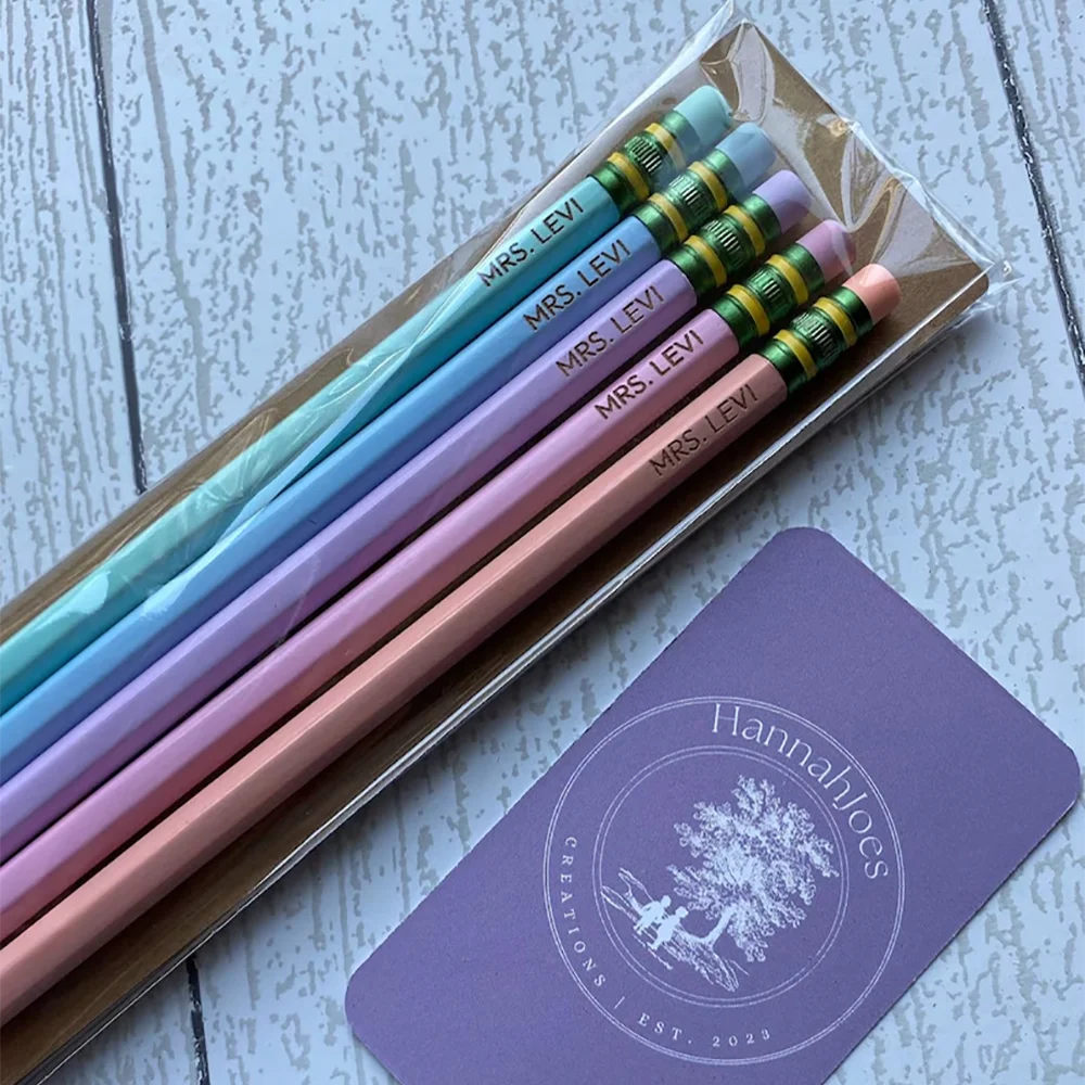 Personalized Pencils 10 pcs Engraved For Student