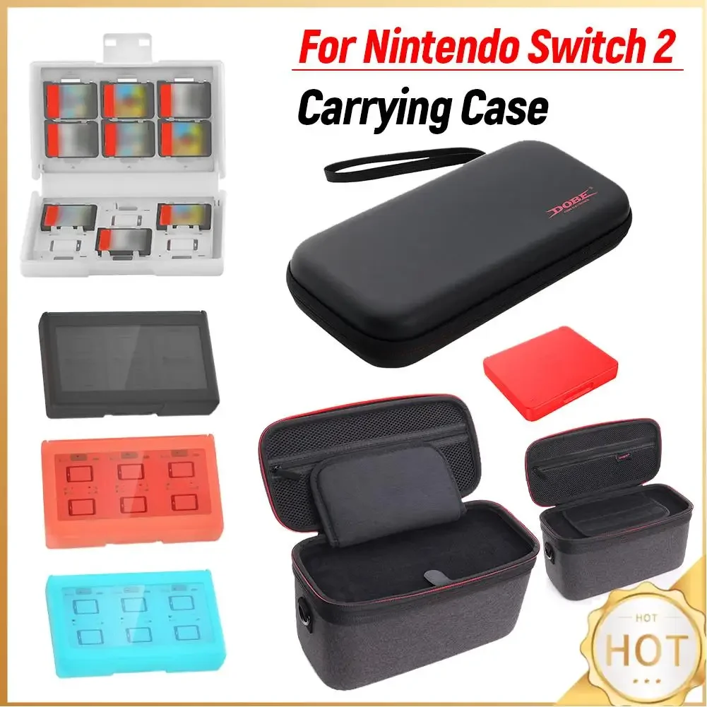 EVA Hard Carrying Case for Switch 2 Protective Travel Bag Shockproof Hard Shell Pouch Case With Game Card Box for Switch 2