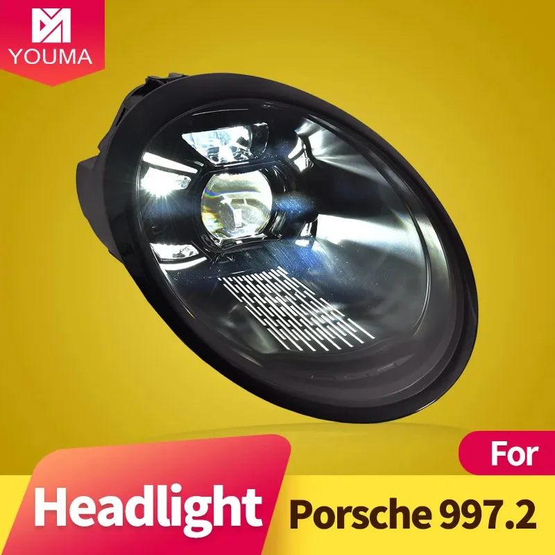 

Car Styling Head Lamp for Porsche 911 Headlights 2005-2012 997 992 LED Headlight Projector Lens DRL Auto Accessories