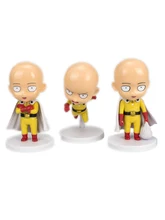  Anime One Punch Man Saitama Action Figure 10cm Height ONEPUNCH MAN 3 Different Saitama Model Collection Toys 