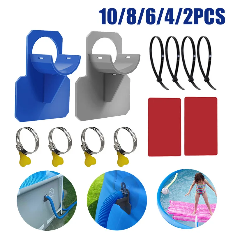 Plastic Swimming Pool Pipe Fixing Holder Supports For Intex Above