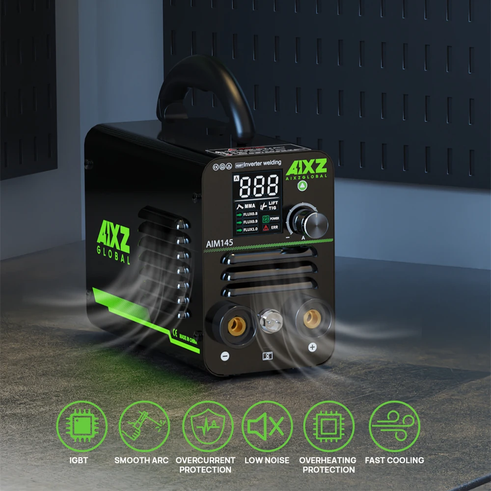 AIXZ AIM145 Portable Welding Machine 220V LIFT TIG/MMA Welder Support Spool Gun Multi-Purpose Soldering Tool for Home Use