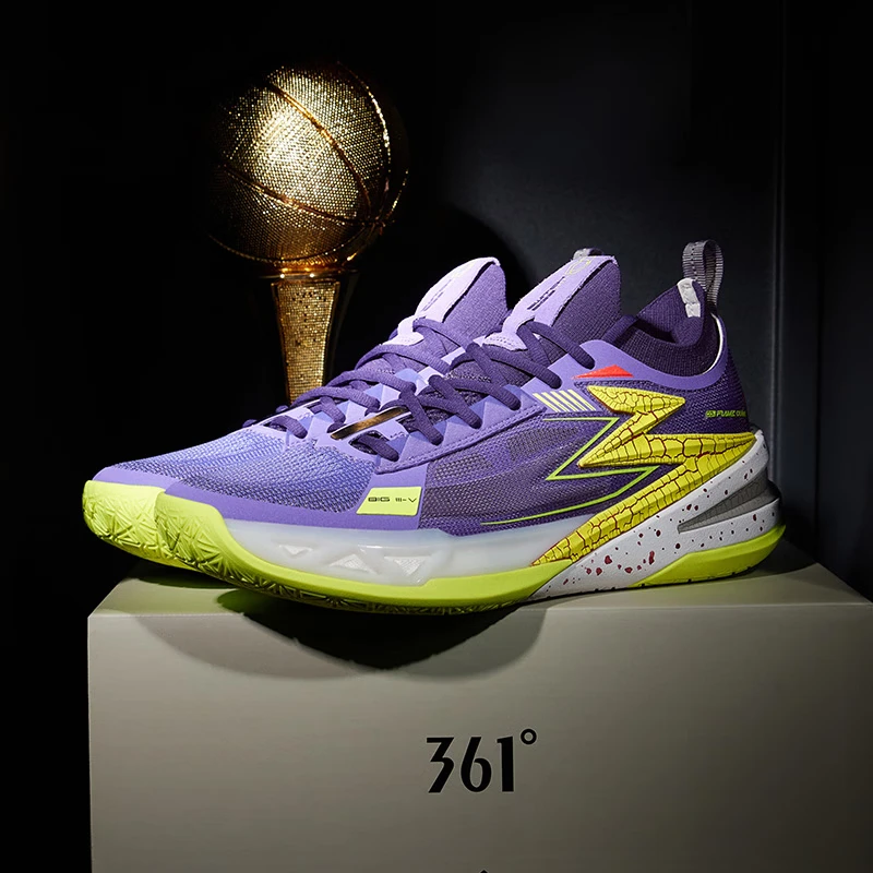 361 Degrees NEW BIG3 5.0 PRO Men's Basketball Sports Shoes Wear-Resistant Non-Slip Actual Combat Guard Sneakers Male 672431122 - Image 2