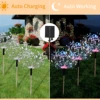 4PC Solar Garden Lights IP65 Waterproof Outdoor Garden Lights 8 Lighting Modes Dandelion Lights For Patio Lawn Party Festivals 2