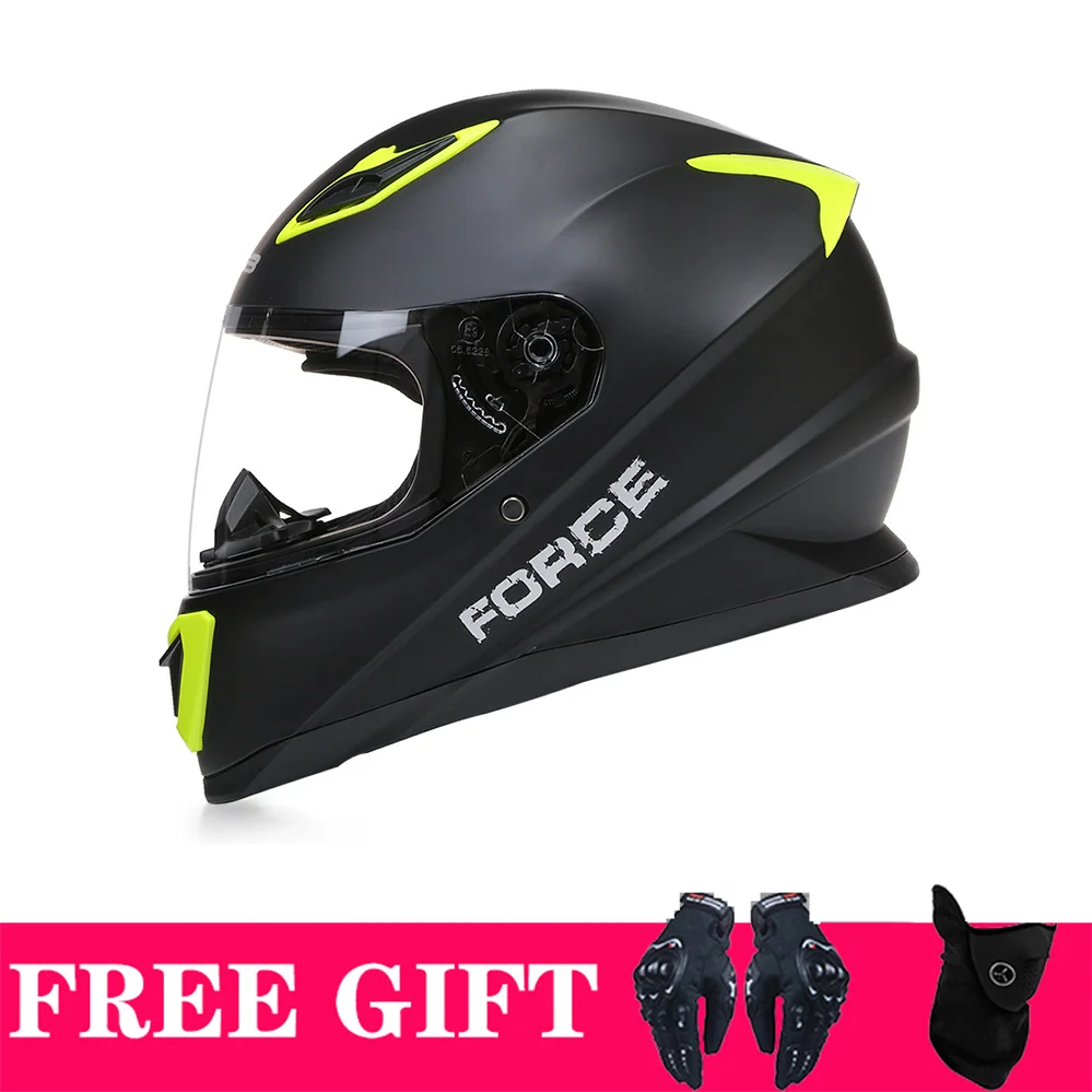 

DOT Approved GHB High Quality Motorcycle Full Face Helmet Men Women Safety Downhill Single Lens Motocross Racing Casque Moto