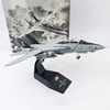 1:100 Scale F14 F-14B Tomcat Military Combat Aircraft Simulation Alloy Die Cast The Plane Model  Immutable Wing Collection Toys 1
