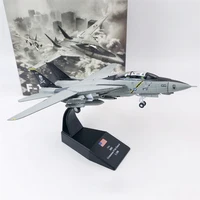 1:100 Scale F14 F-14B Tomcat Military Combat Aircraft Simulation Alloy Die Cast The Plane Model  Immutable Wing Collection Toys 1
