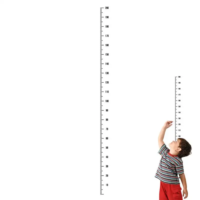 Cartoon Height Scale Wall Sticker Creative 0-200cm Measure Height Children Ruler Grow Up Chart Wall Decals Room Decoration