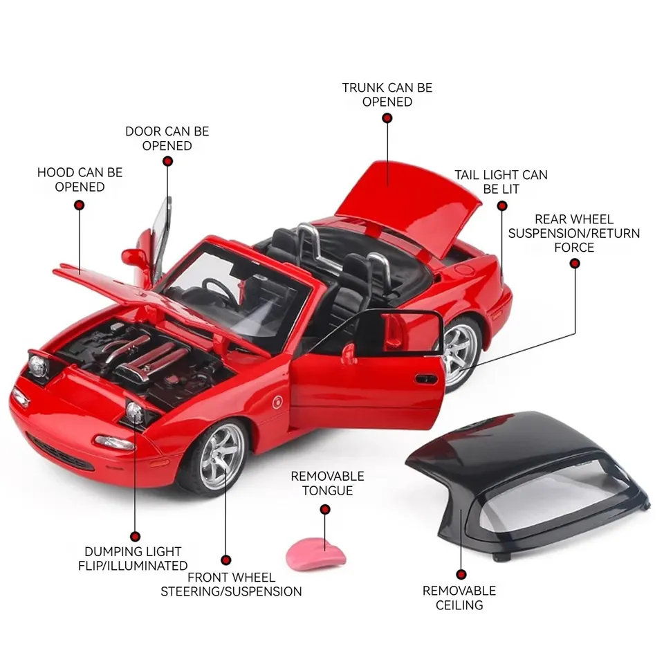 【ミャー】MODEL501 5台 99-05 Mazda MX-5 Miata Driver Left Side View Door Mirror Power OEM
