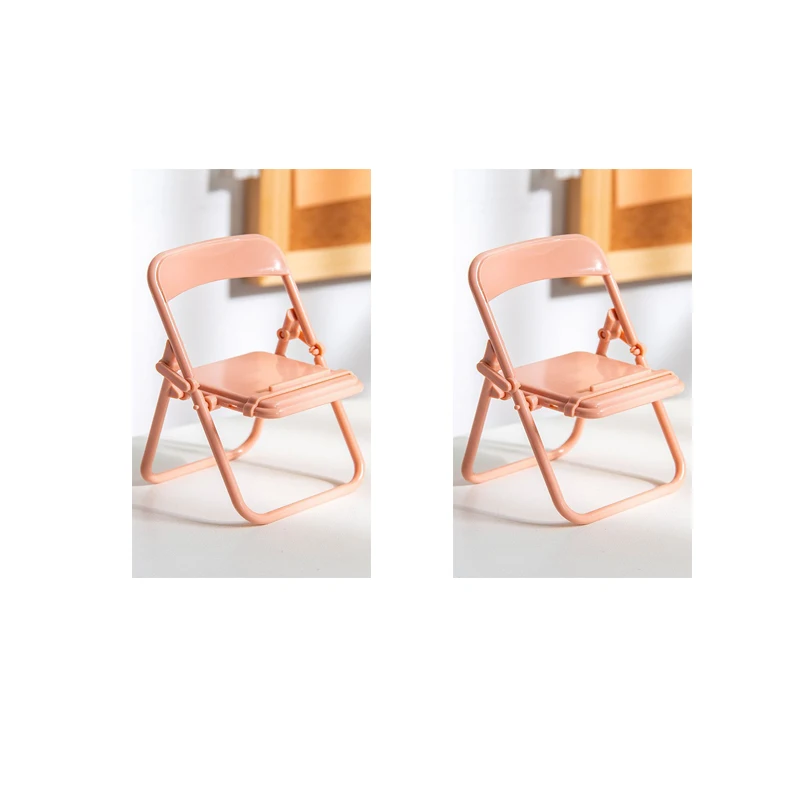 wooden mobile stand Cute Mini Chair Mobile Phone Holder Stand Replicate Desk Lazy Bracket Universal Cellphone Stand Cradle Figure Holder Home Decor mobile stand holder Holders & Stands