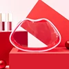 Transparent Women's Cosmetic Bags Waterproof PVC Cute Red Lips Shape Lipstick Pouch Travel Makeup Storage Organizer Accessories 2