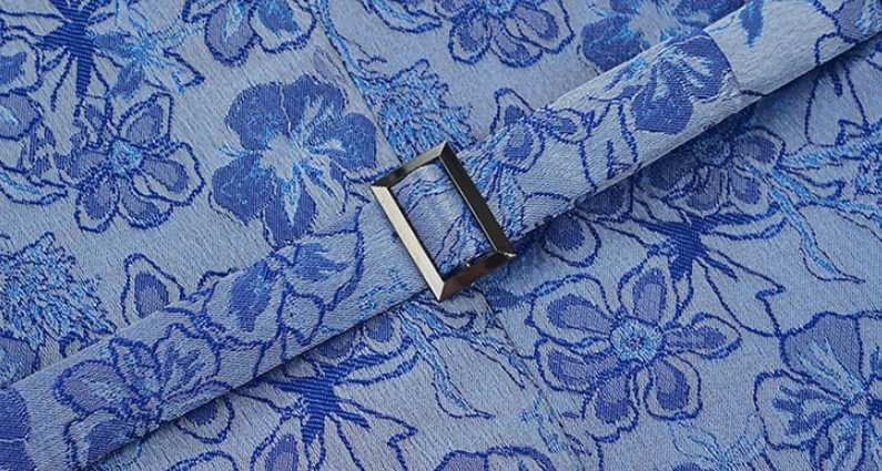 Men's Floral Three-Piece Suit View 4