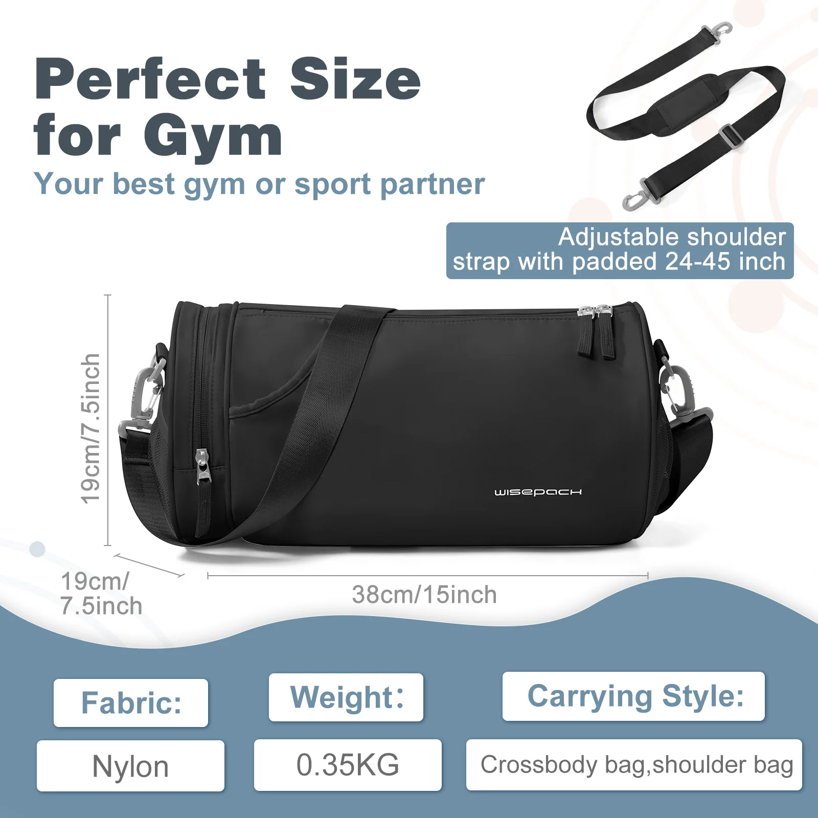 Waterproof Gym Bags Taekwondo Swimming Fitness Bag Large Capacity Portable Travel Bag Yoga bag，Mens Bags，Sports Bag，Gym Backpack