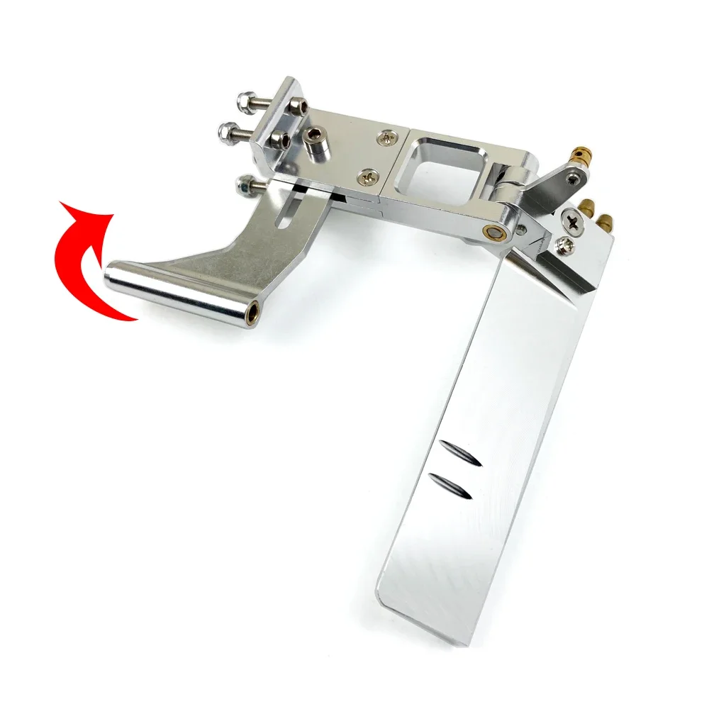 1PCAluminumAlloyShaftKit110mmSuctionWaterRudderSteeringRudders4mmShaftBracket