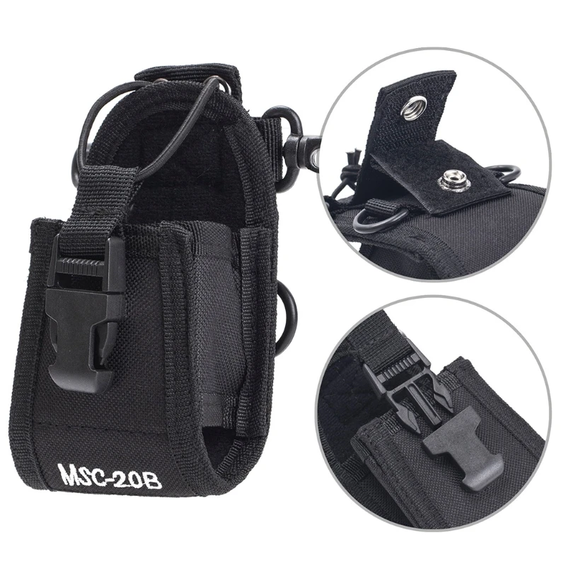 Nylon Bag Holster Carry for Case TYT-BaoFeng UV-5R Walkie Talkie MSC-20B portable radio