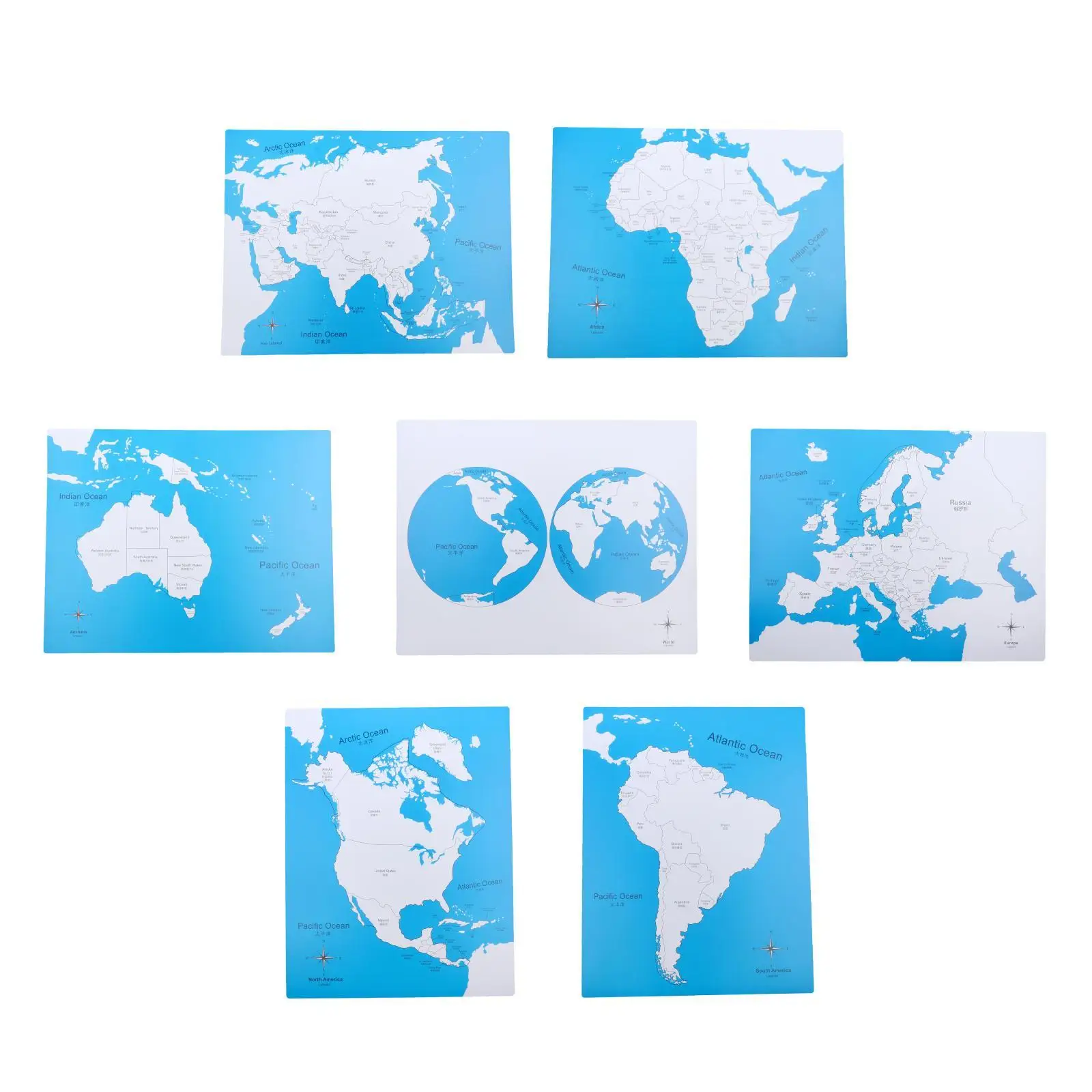 

PVC Every Continent Early Education Kids Gifts Teaching Aids Ages 3 Years Up