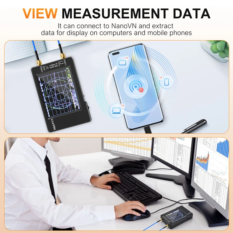 New Litevna 6Ghz VNA 2.8Inch LCDHF VHF UHF UV Vector Network Analyzer Shortwave Portable Antenna Analyzer With Battery 2