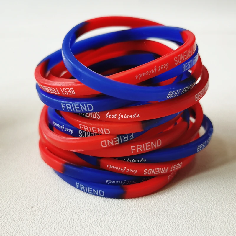 20PCS New Lot Multy Color Silicone Bangles Bobmarley Red Blue Mix Friendship Hand Wristband Home School Party Club Best Gifts
