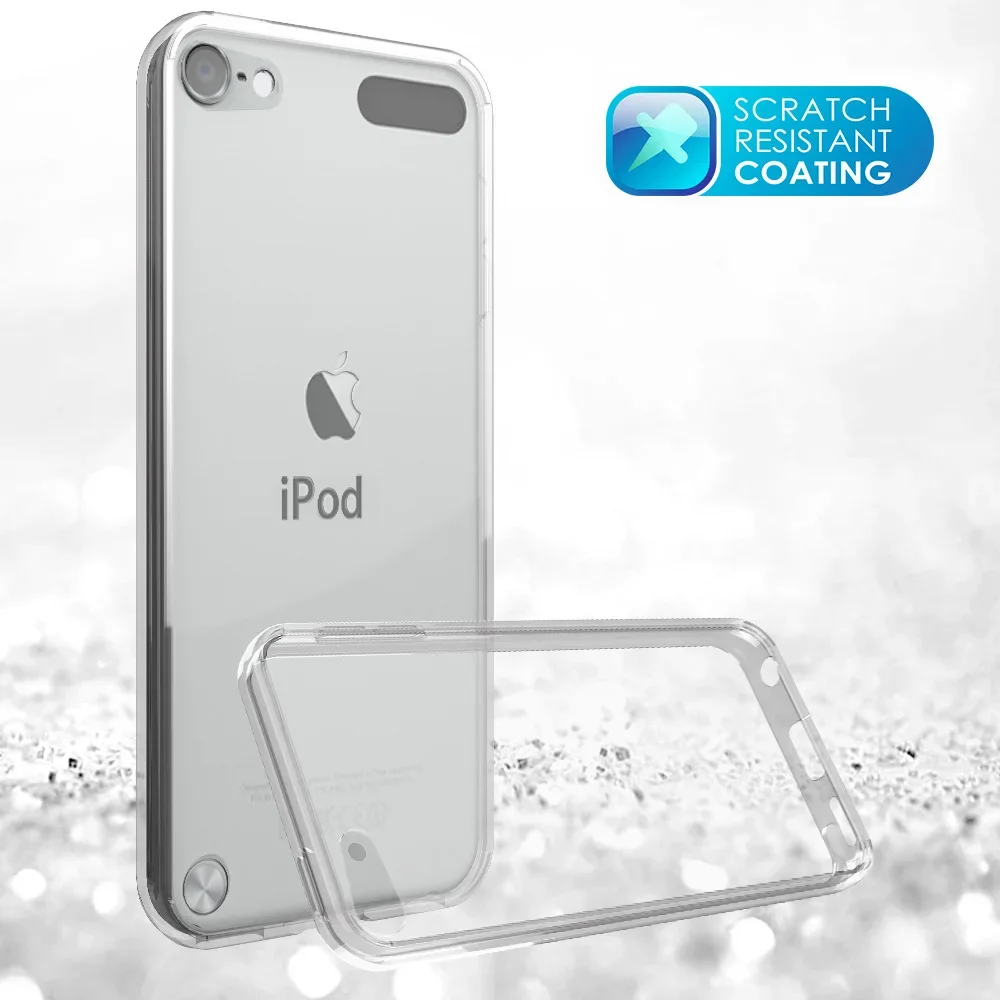 Transparent Case for IPod Touch 5 / Touch 6 / Touch 7 Hybrid Shockproof Cover Soft TPU Frame with Clear Hard Acrylic Shell Capa — view 2