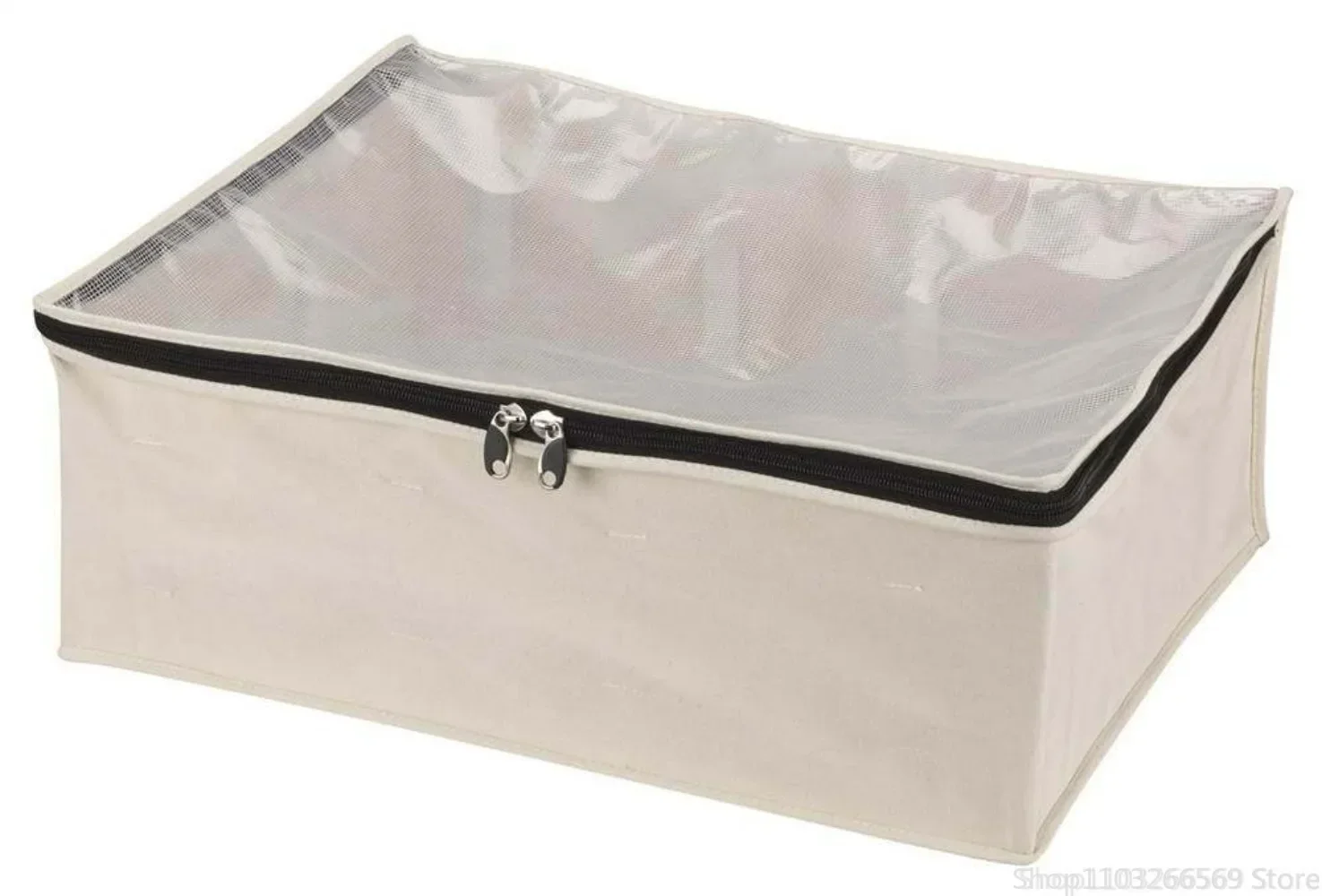 

Cedarline Zippered Canvas Closet Organizer, Beige bathroom organizer storage bag