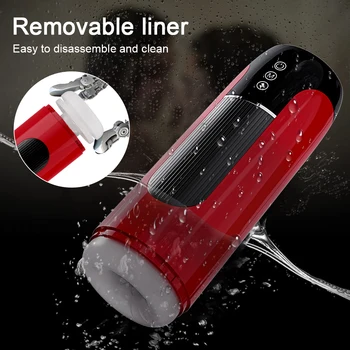 Automatic Telescopic Male Masturbator Thrusting Machine Blowjob Pussy Masturbation Cup Adult Sex Toys for Men IPX7 Waterproof 5