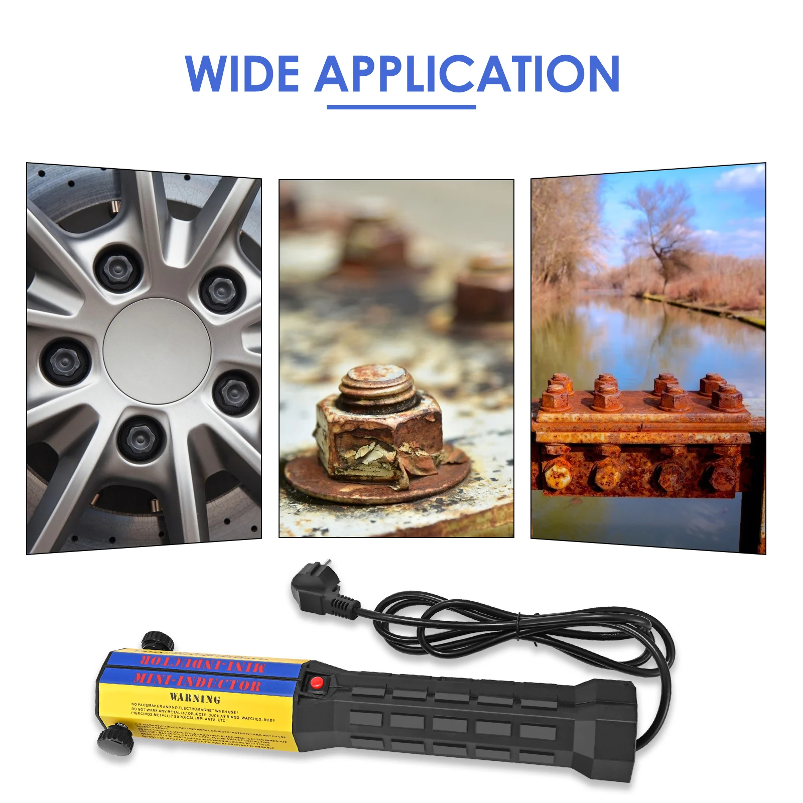 1000W Magnetic Induction Heater With 8 Pieces Coil Kits Flameless Heating Nuts Gears For Auto Use Bolt Remover 110V 220V induction heater