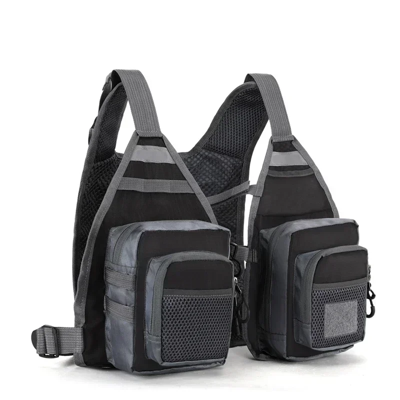 Fishing Vest Outdoor Fly Fishing Vest Ultra Lightweight Portable Chest Pack One Size Fits Most for Men and Women