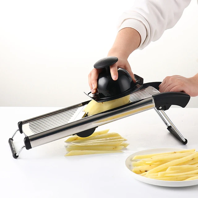 Multifunkcionális Mandolin Zöldségvágó Rozsdamentes Acél Burgonya Szeletelő Állítható Növényi Hagyma Reszelő Konyhai Szerszám Kiegészítők
