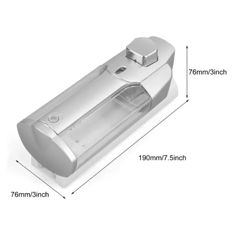 350ml Hand Soap Shampoo Dispenser Wall Mount Shower Liquid Dispensers Containers for Bathroom Washroom 6