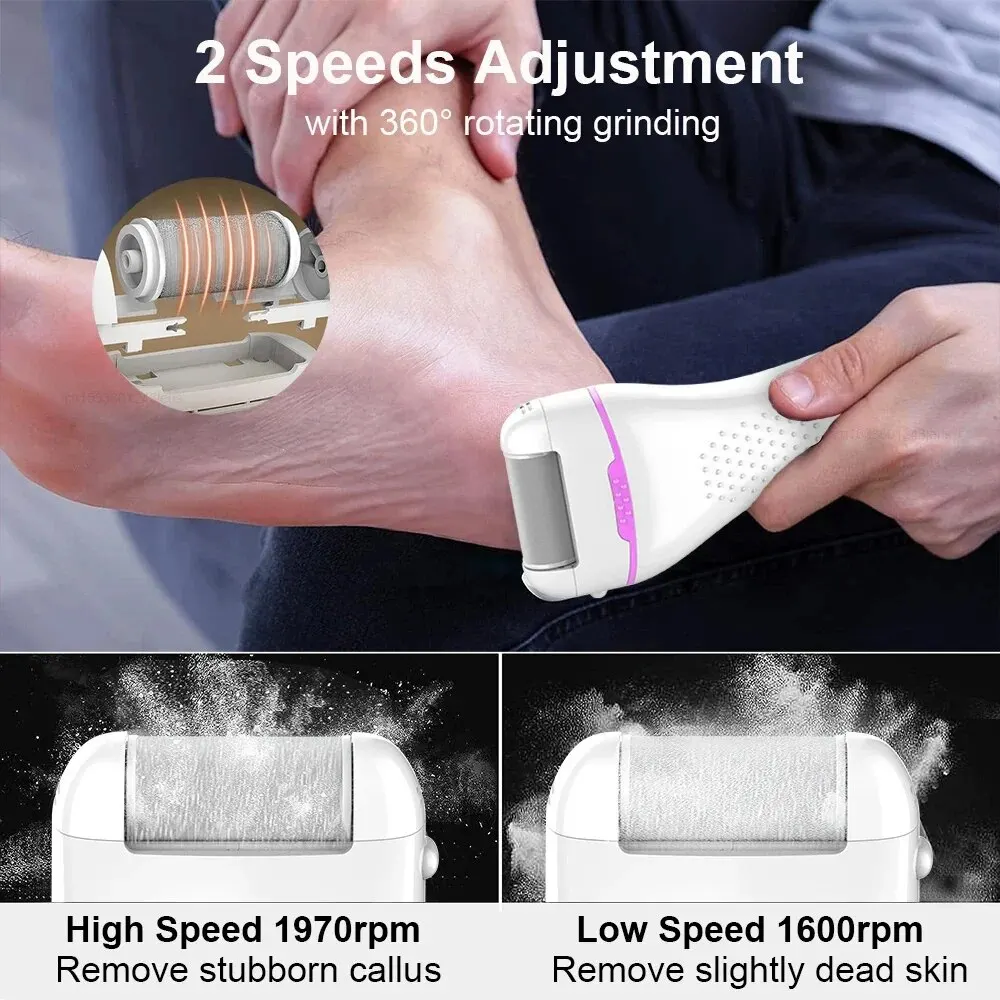 Electric Pedicure File Foot Dead Hard Skin Grinding Sandpaper for Heels Callus Remover Professional Feet Pedicure Care Tools Kit