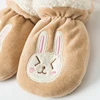 Kids Gloves Winter Baby Full Finger Mittens Thicken Infant Anti-Grab Gloves Fleece Toddler Hand Warmer Mittens Cartoon 0-3Y 3