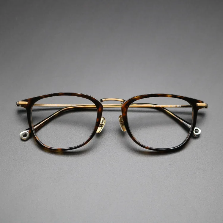 

Japanese Retro Titanium Ultralight Men's Gold Glasses Frame Myopia Mens Eyeglasses Brand Designer Photochromic Myopia Glasses