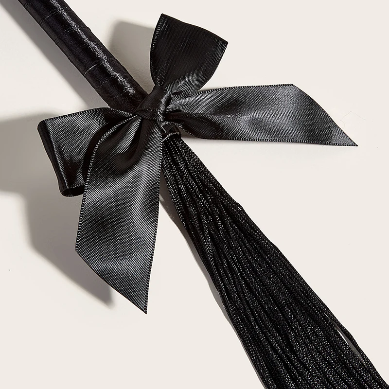 45CM Nylon RopeTassels Horse Whip,HorseRiding Equestrian Training Whip With PU Leather Handle Suitable for Cosplay 3