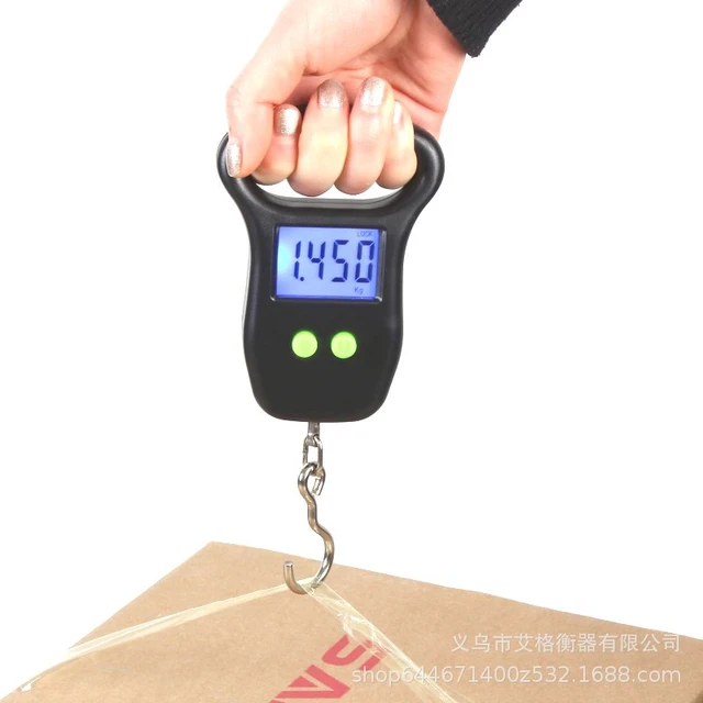 Backlight Hanging Luggage Fishing Weight Scale, Digital Hand