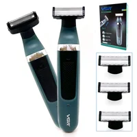 VGR Pubic Hair Trimmer Shaver for Men Body Groomer for Groin & Balls Replaceable Blade Electric Razor IPX5 Waterproof Epilator 1