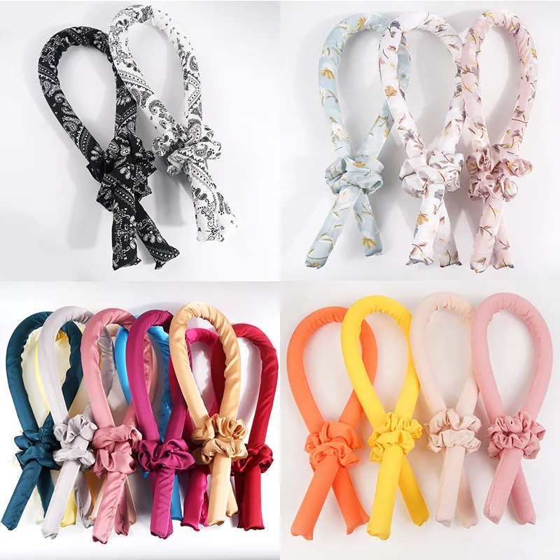 

Hair Curl Sponge Foam Curling Iron Hair Rollers Sleeping Soft Headband Lazy Headband No Heat Silk Curls Hair Styling Tools
