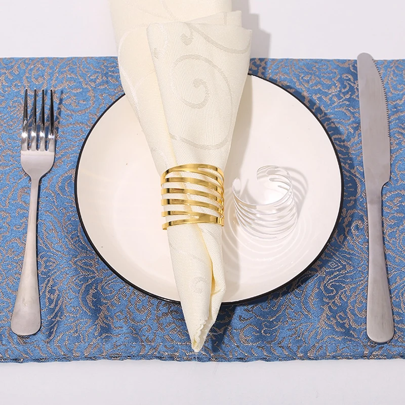 Napkin Ring Towel and Napkin Holder 12pcs Alloy Metal Napkin Rings for Wedding Table Decoration Napkin Holder Wedding Towel Rings Dinner Table