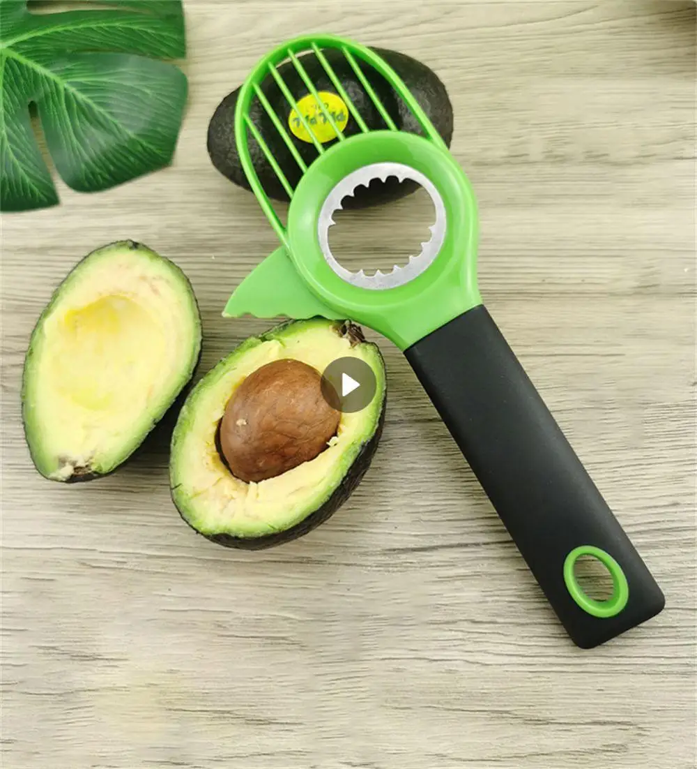 Colonel Cook®-avocado slicer-✮✮LIFETIME GUARANTEE✮✮-Avocado slicer 3 in 1-✮ OFFERED Easy and quick avocado core removal PDF BOOK with 10 recipes based on avocat✮-Green plastic avocado peeler 