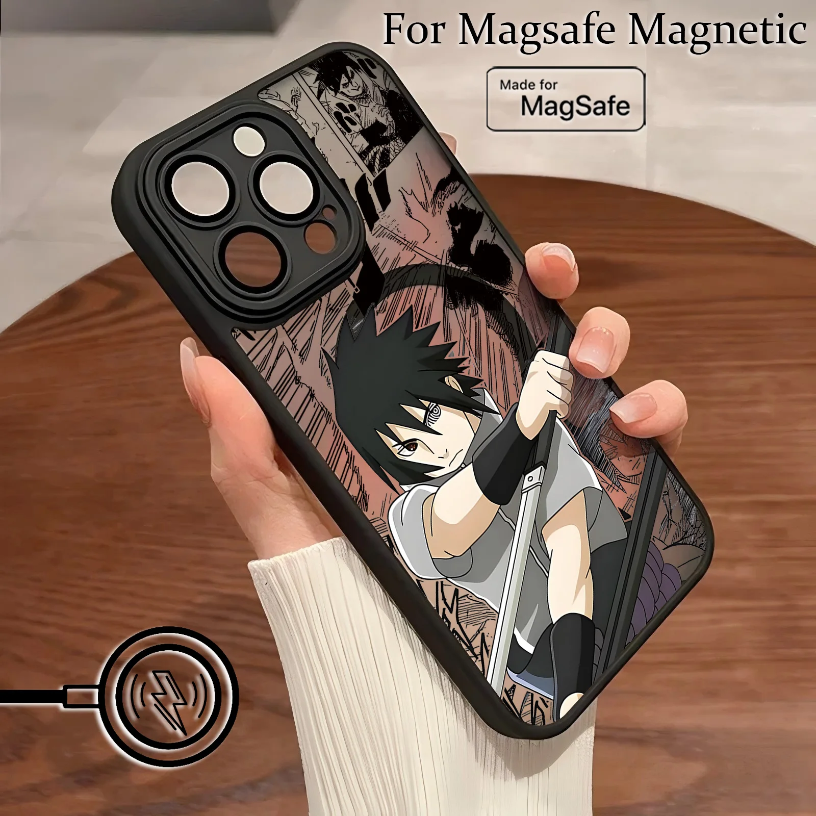 Anime-Inspired Matte Magnetic Back Phone Case